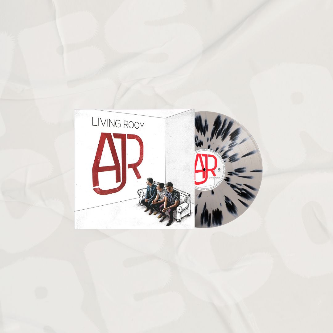 Living Room Bone with Black Splatter LP