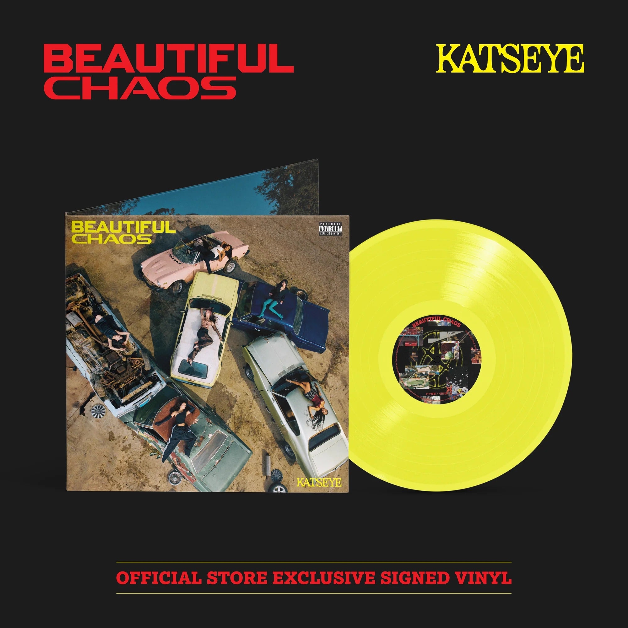 BEAUTIFUL CHAOS Signed Yellow LP
