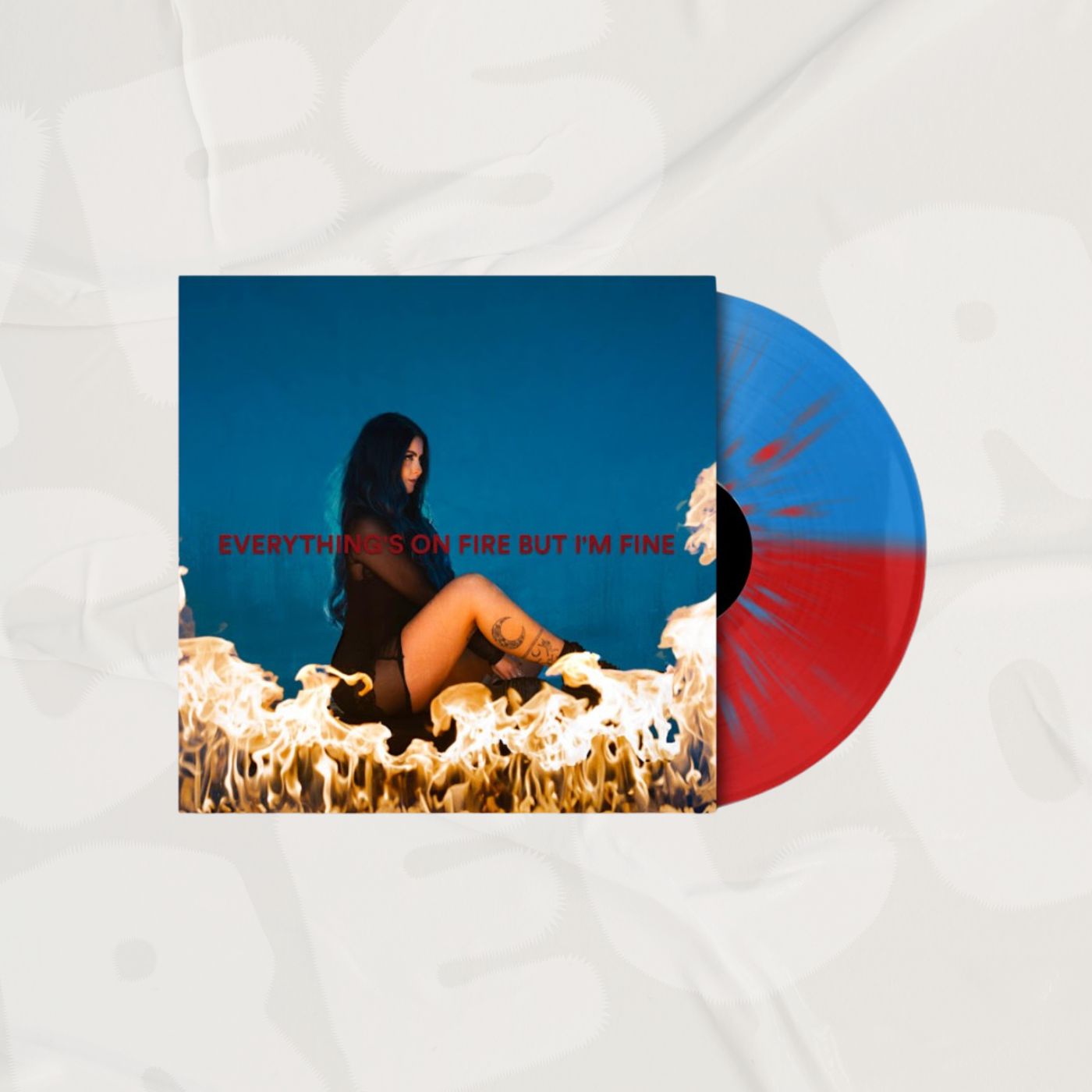 Everything's On Fire But I'm Fin Indie Exclusive Blue/Red Split Splatter LP