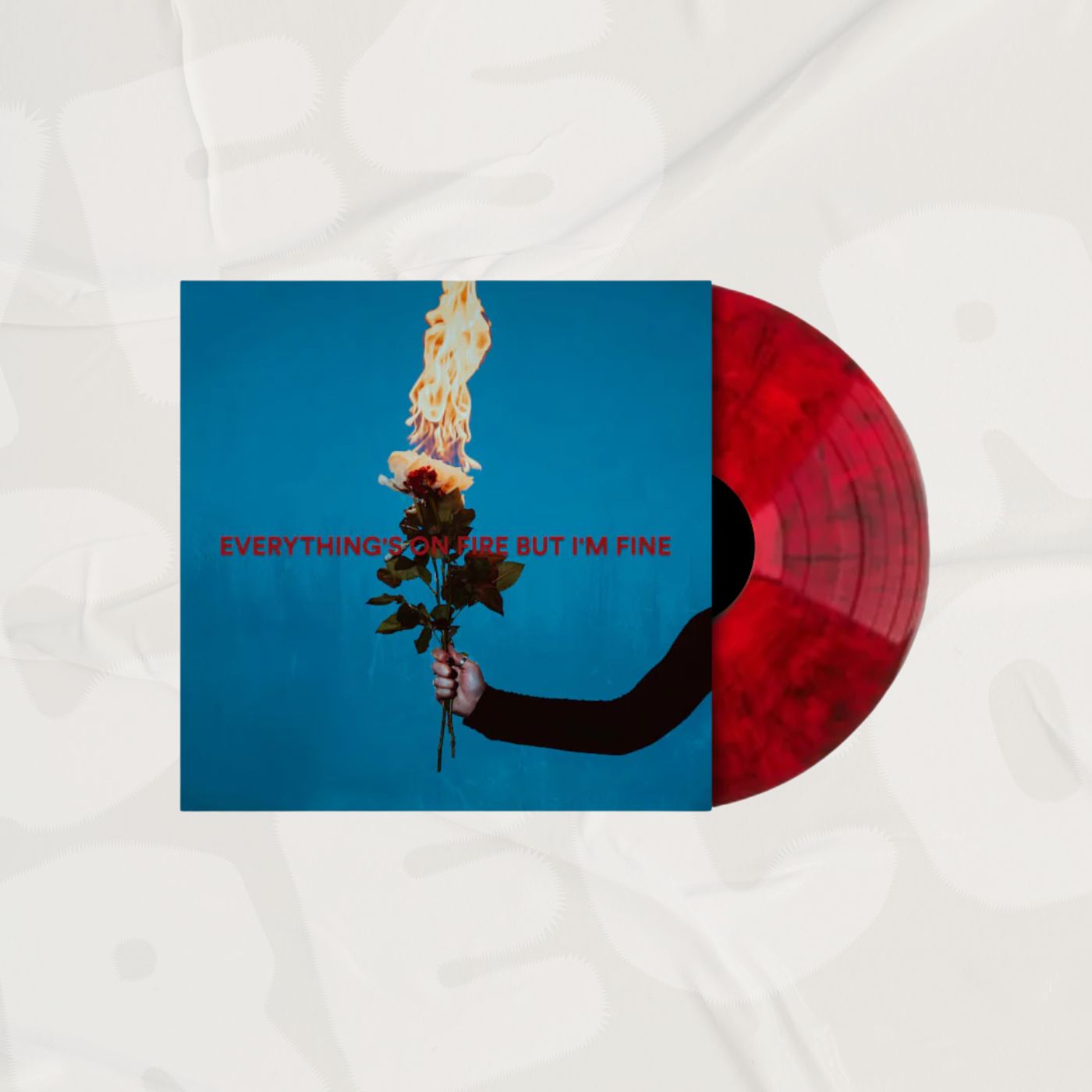 Everything's On Fire But I'm Fin Red Marble LP