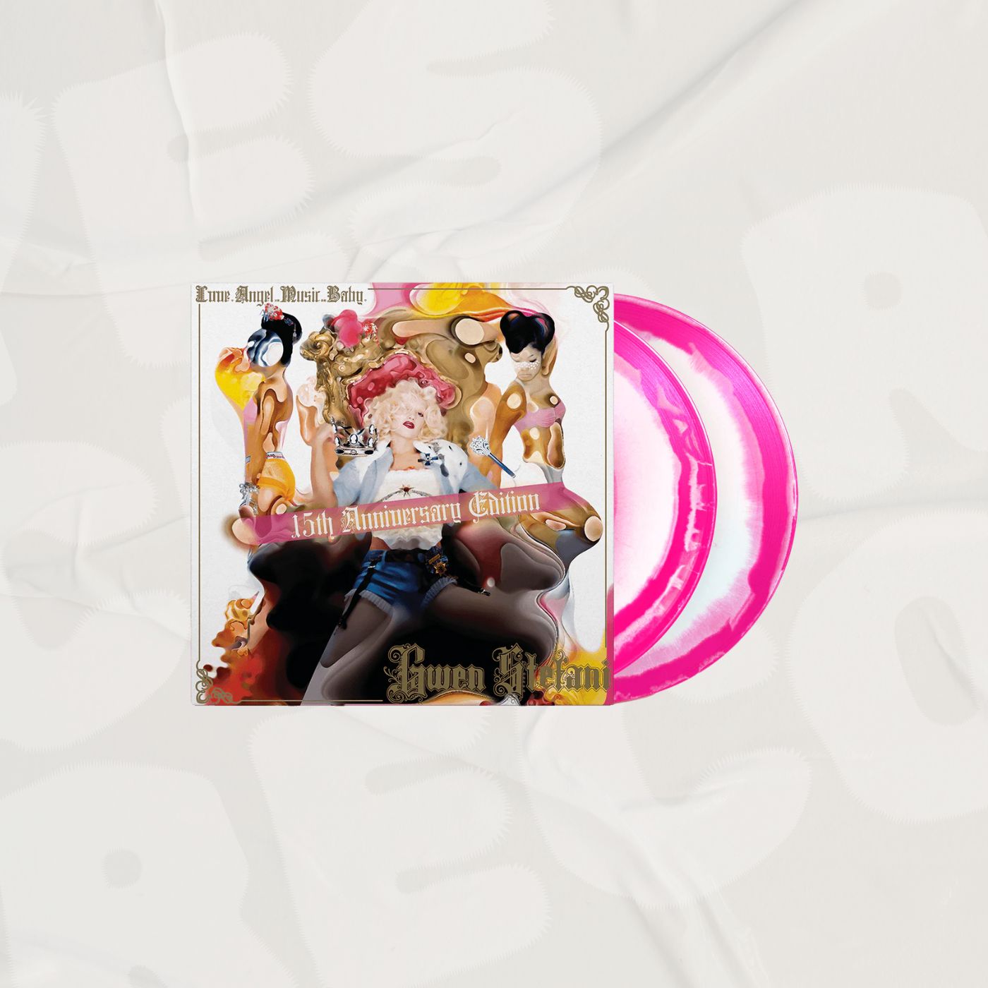 Love Angel Music. Baby. Hot Pink & White Swirl 2LP