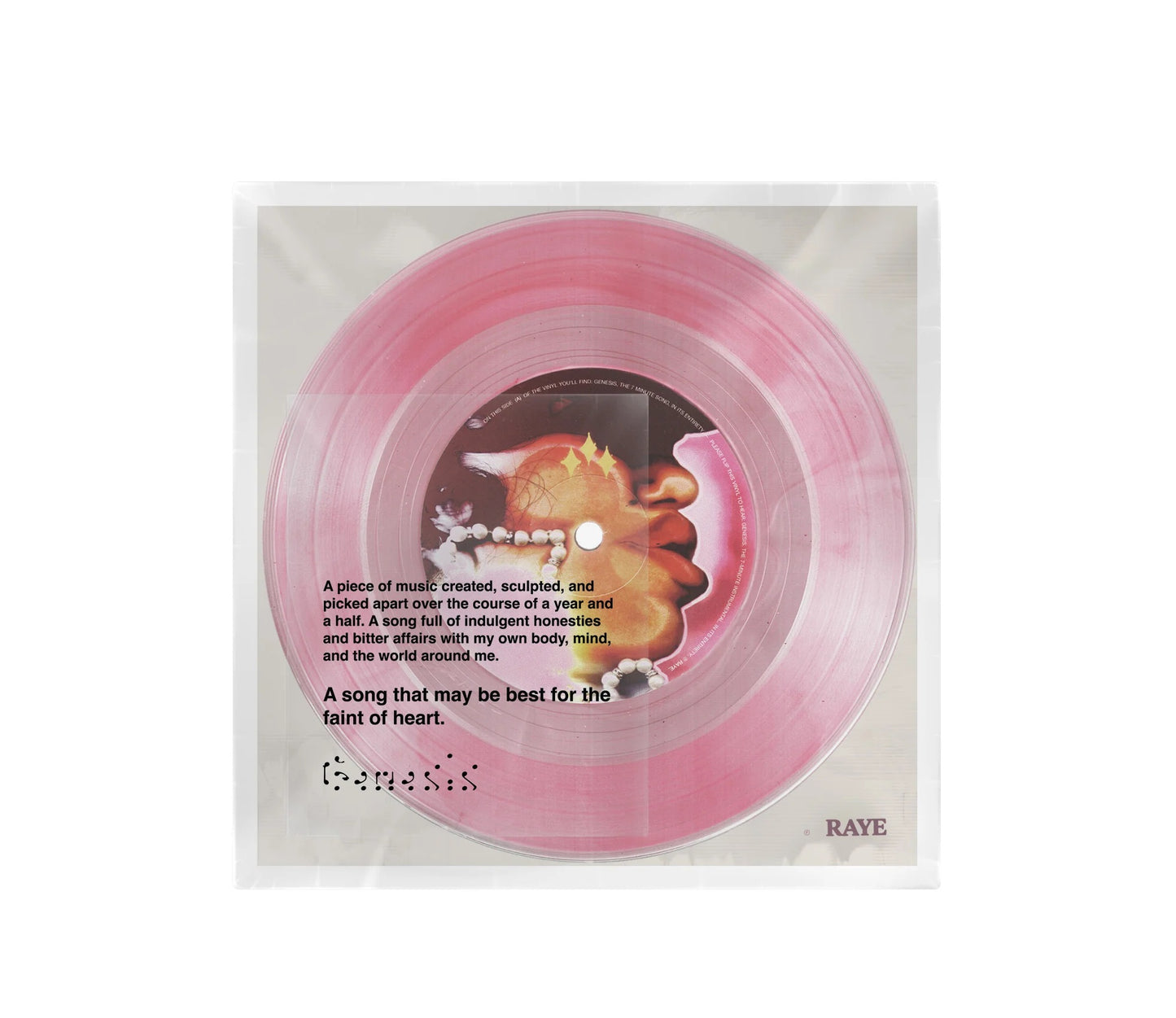 Genesis 7 Inch Translucent Baby Pink LP - Yes Charlie Records