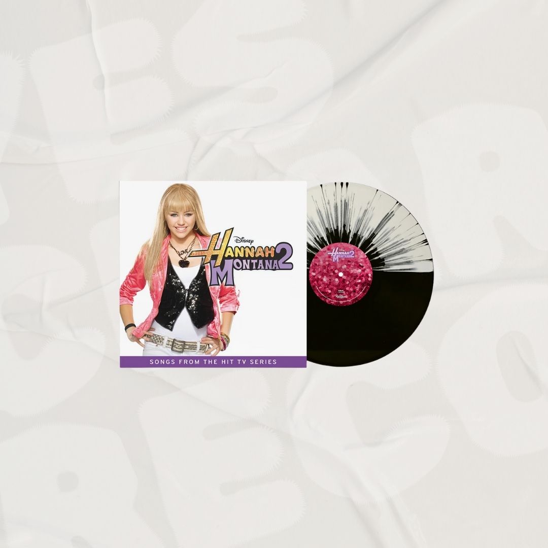 Hannah Montana 2 Stylized Black and White LP