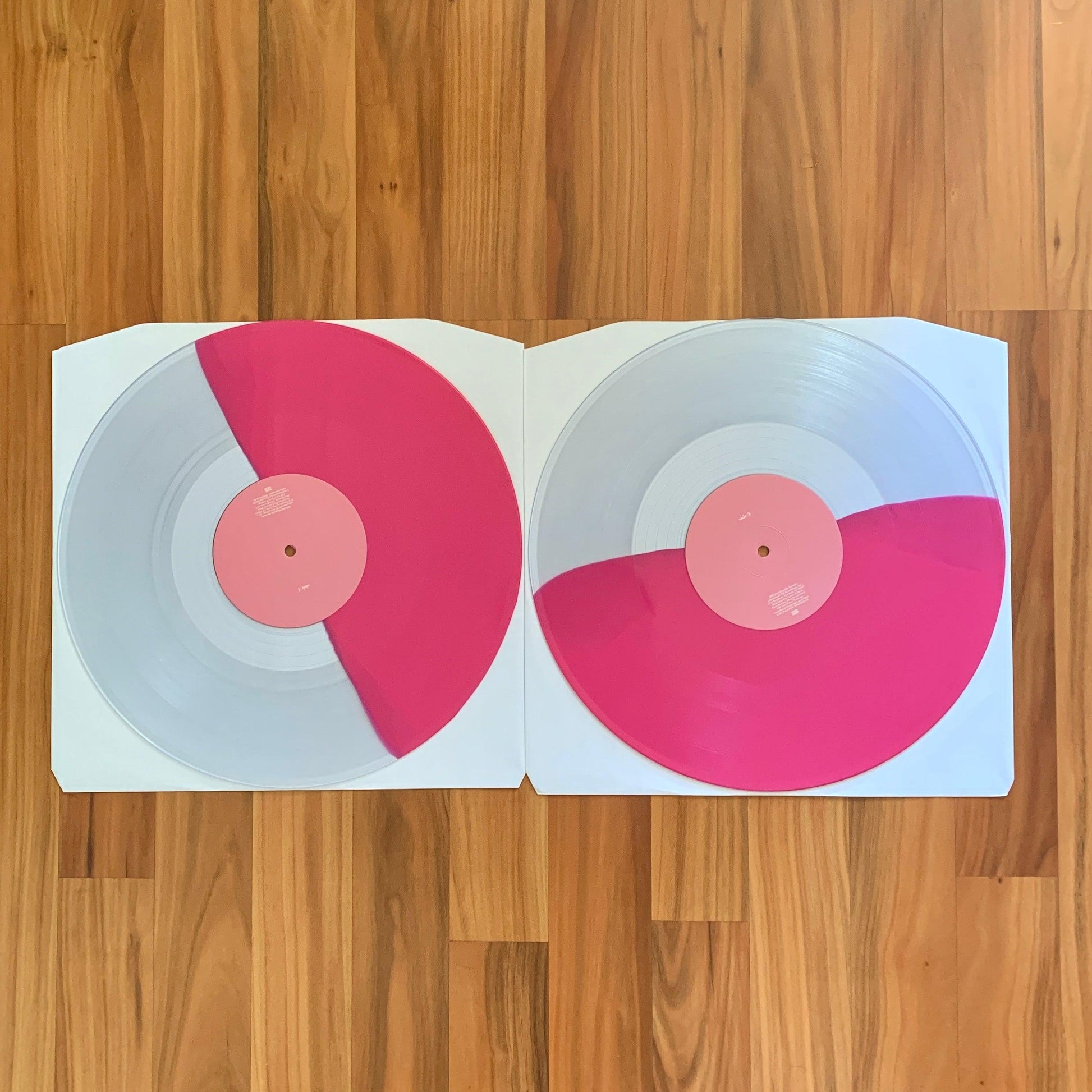 Thank You Next Limited Pink/Clear Split 2LP (Second Hand) - Yes Charlie Records