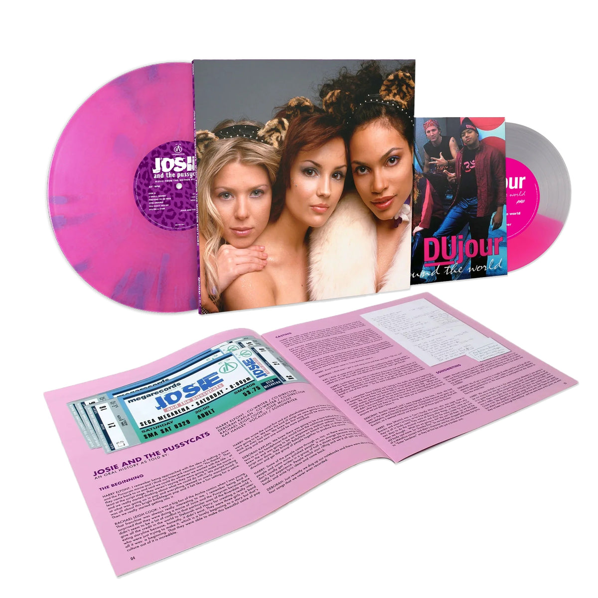 Josie and The Pussycats (Music from the Motion Picture) Ultra Violet Blend Vinyl + Pink/Ultra Clear Split 7"