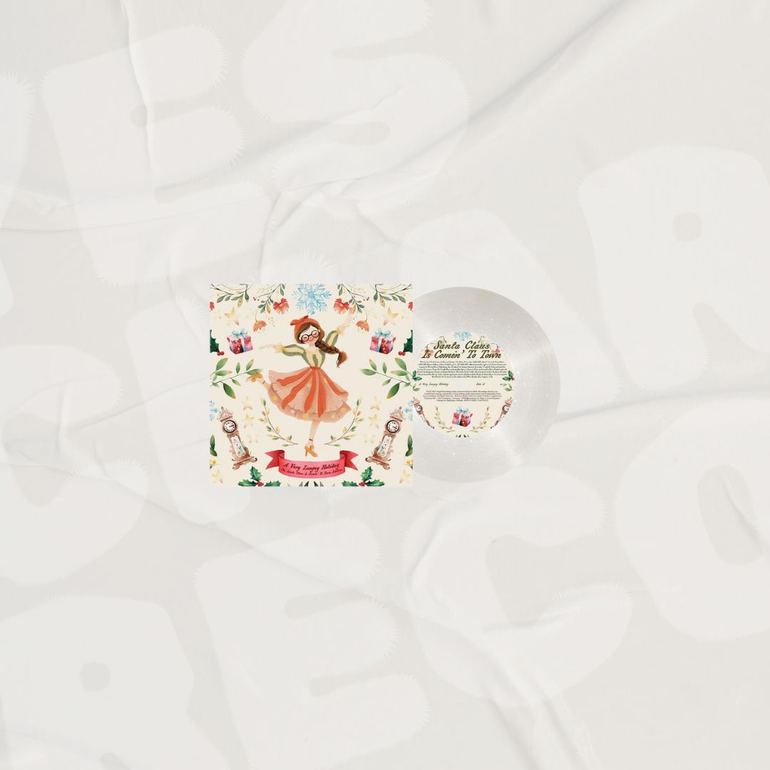 A Very Laufey Holiday "The Santa Claus Is Comin' To Town Edition" Snow Globe Glitter 7" LP