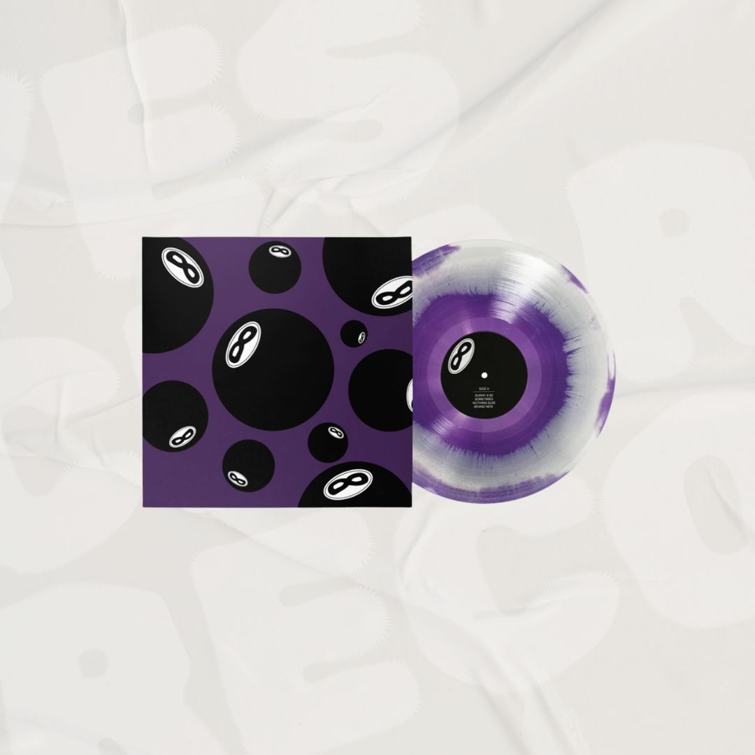Magic 8Ball Purple & White Swirl LP