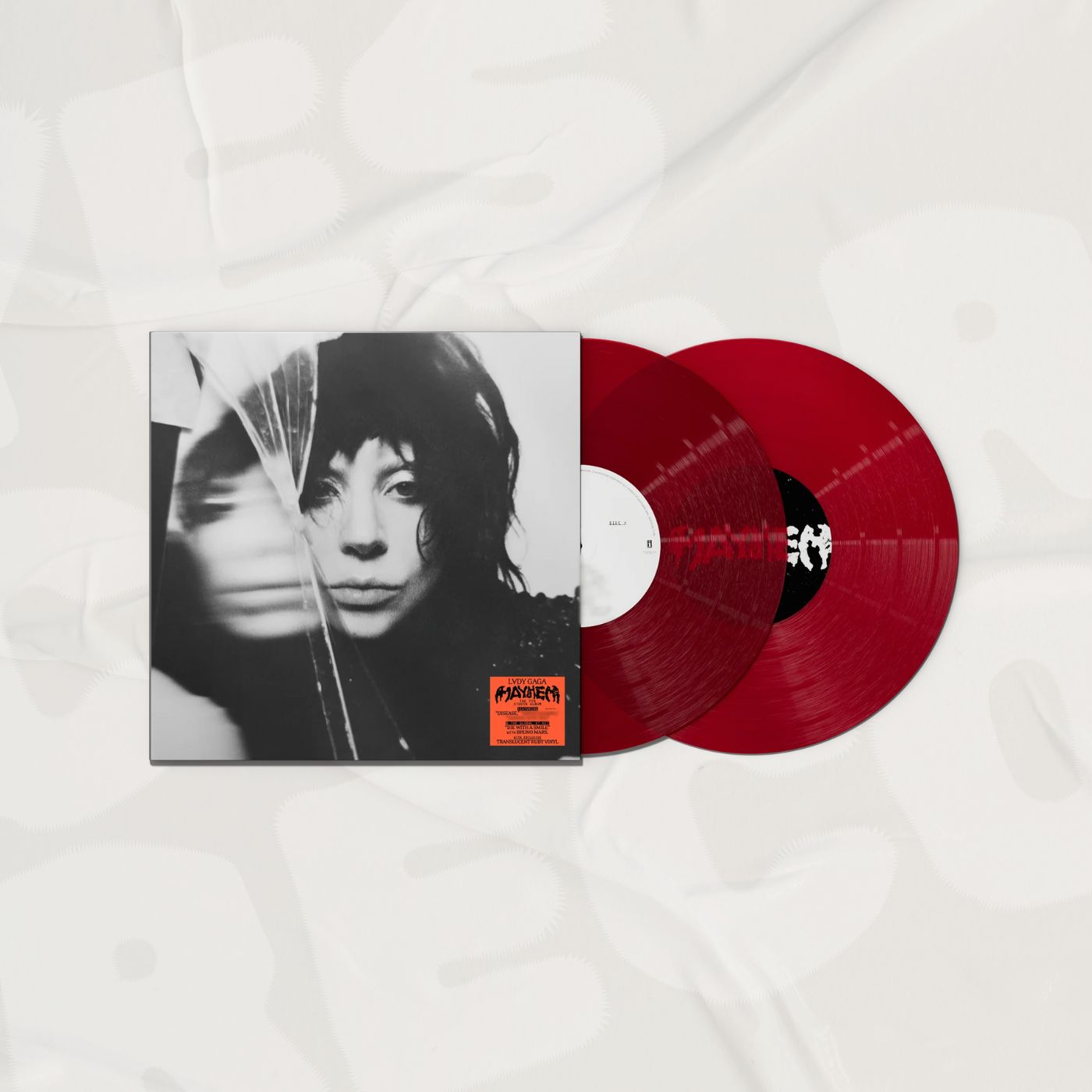 LADY GAGA - Mayhem Translucent Ruby 2LP Coloured Vinyl Record