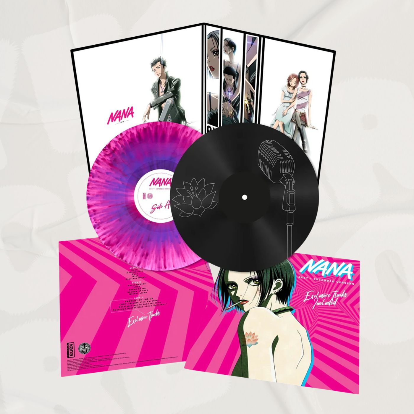 Nana: Best Extended Version Soundtrack Splatter Pink/Purple Etched 2LP