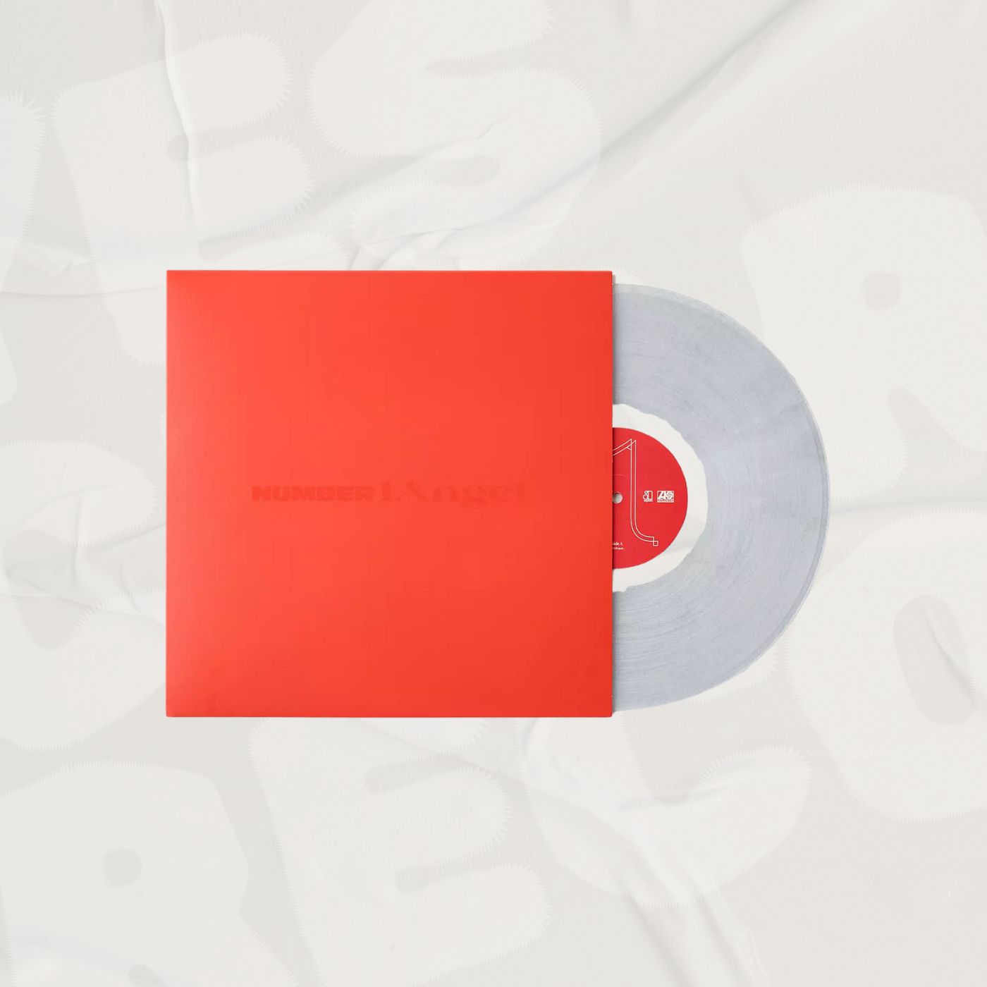 Number 1 Angel Silver Glitter LP