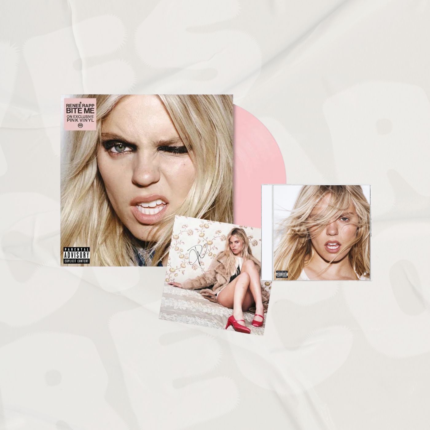 BITE ME Alternative Cover Pink LP & CD + Signed Art Card