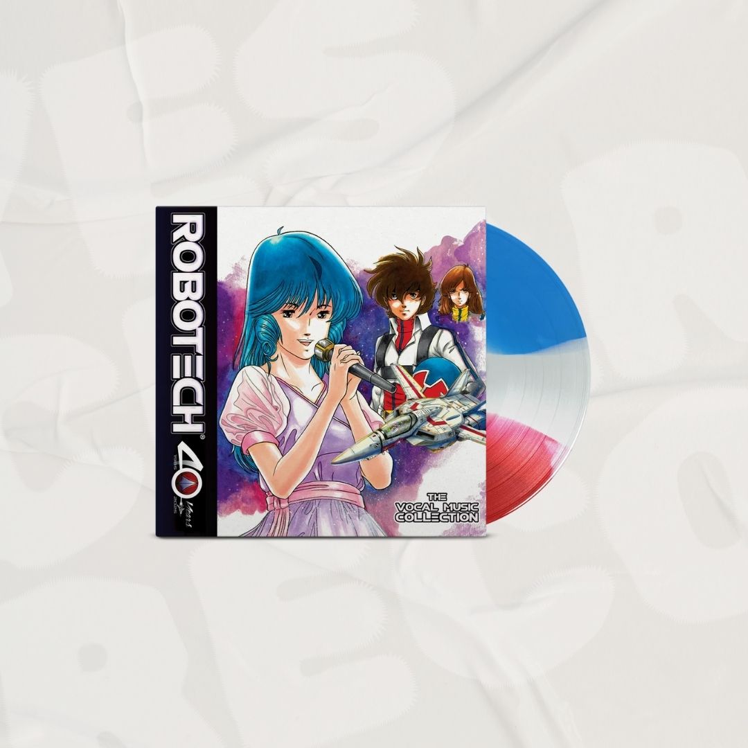 Robotech: The Vocal Music Collection (40Th Anniversary Edition) Tri-Colour Striped Blue, White, Red LP
