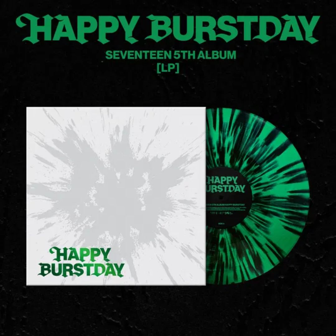 Happy Birthday Green w/ Black Splatter LP