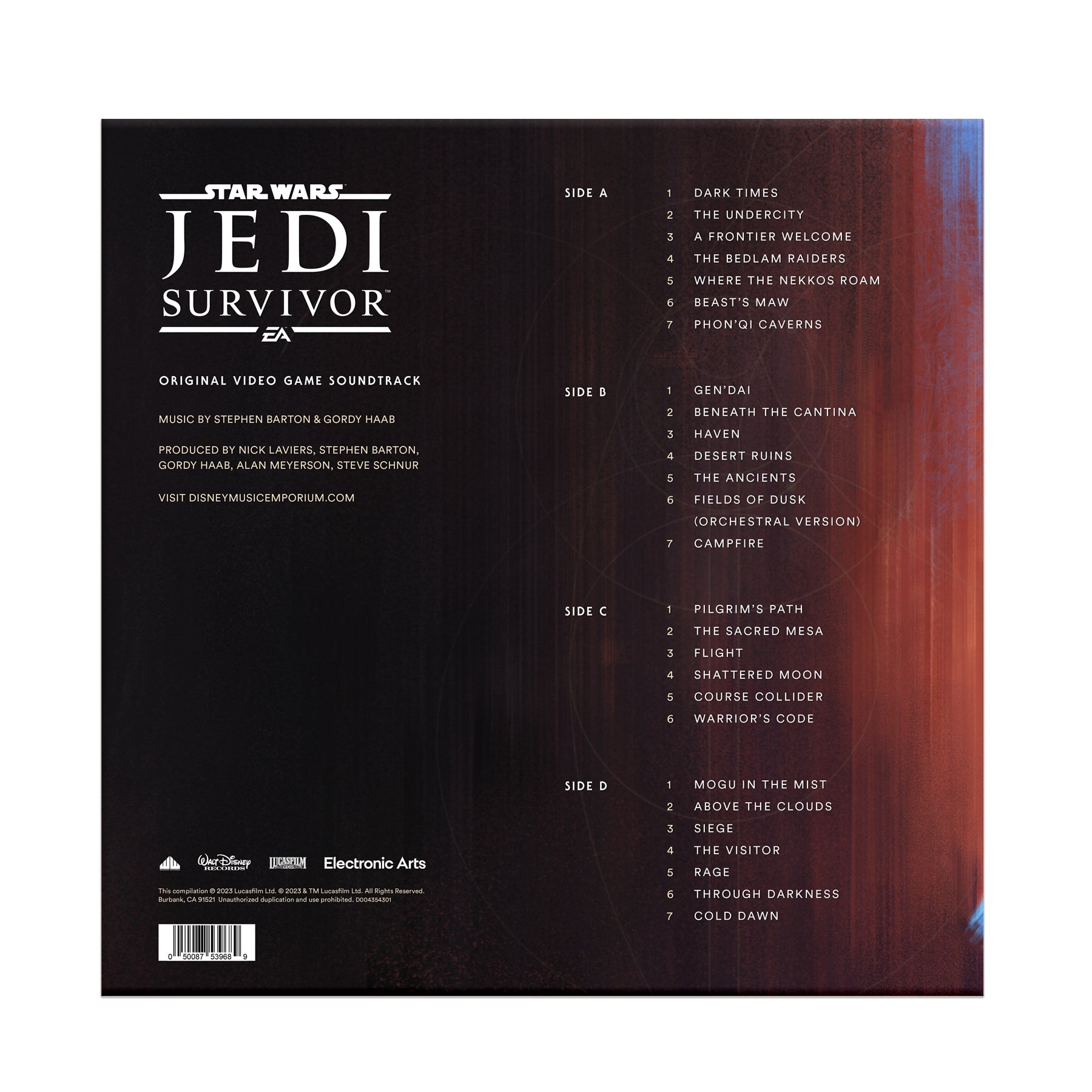 Star Wars Jedi: Survivor 2LP - Yes Charlie Records