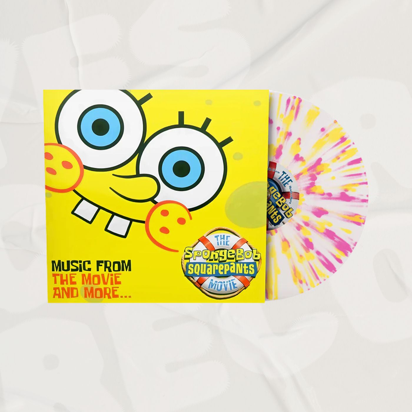 SpongeBob SquarePants Movie: Music From The Movie And More... Clear w/ Yellow & Pink Splatter Coloured LP (RSD BF 2024)