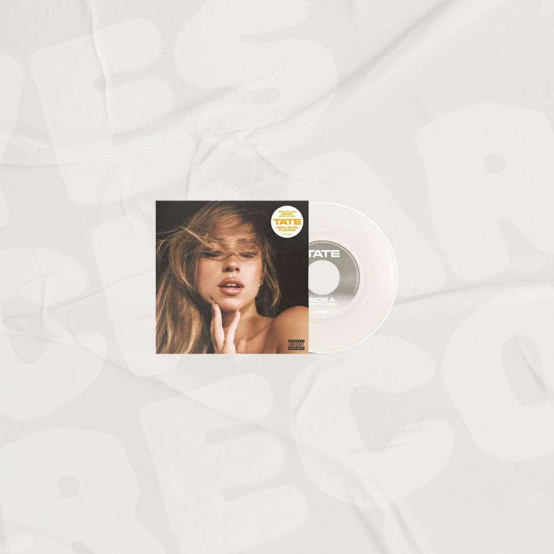 Purple lace bra / It's ok I'm ok Opaque White 7” LP