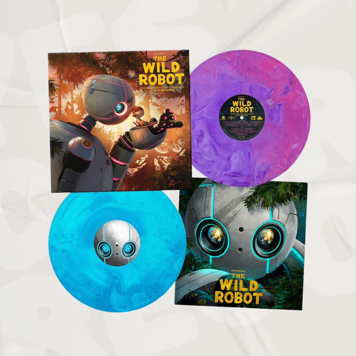 The Wild Robot: Original Motion Picture Soundtrack Purple Marble & Blue Marble 2LP