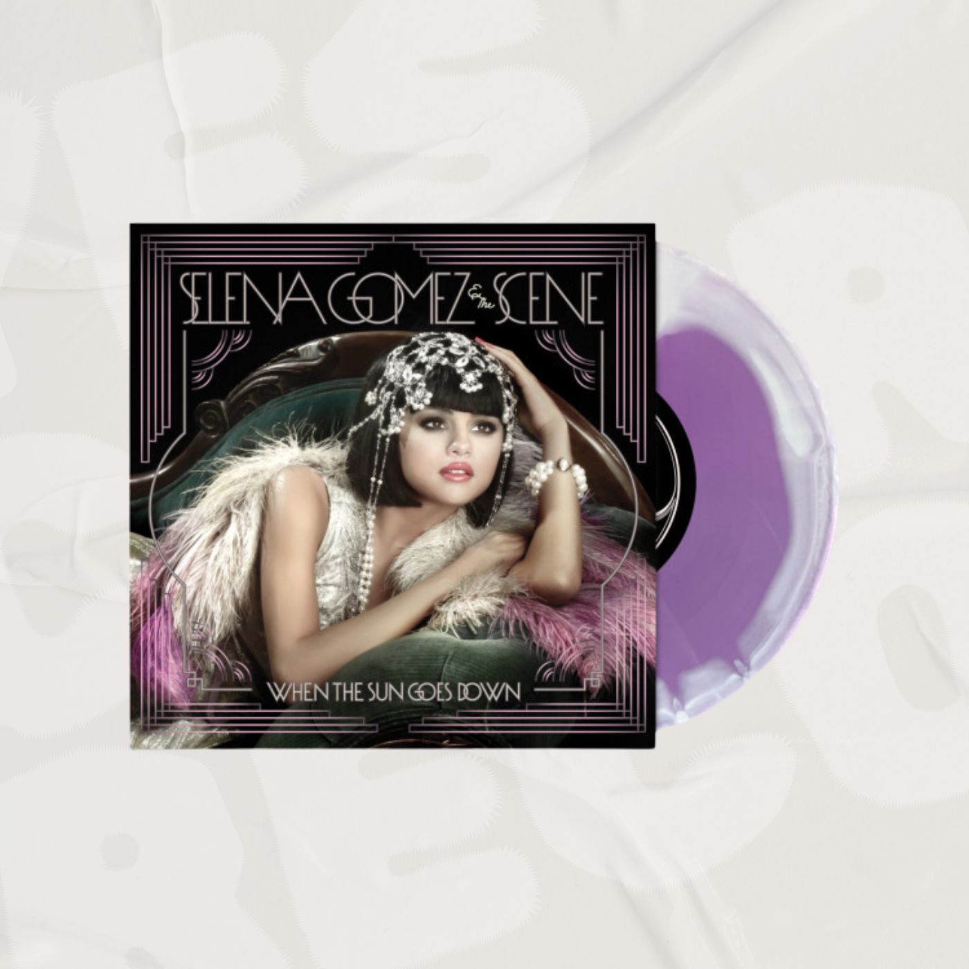 When The Sun Goes Down Lavender and White Swirl LP
