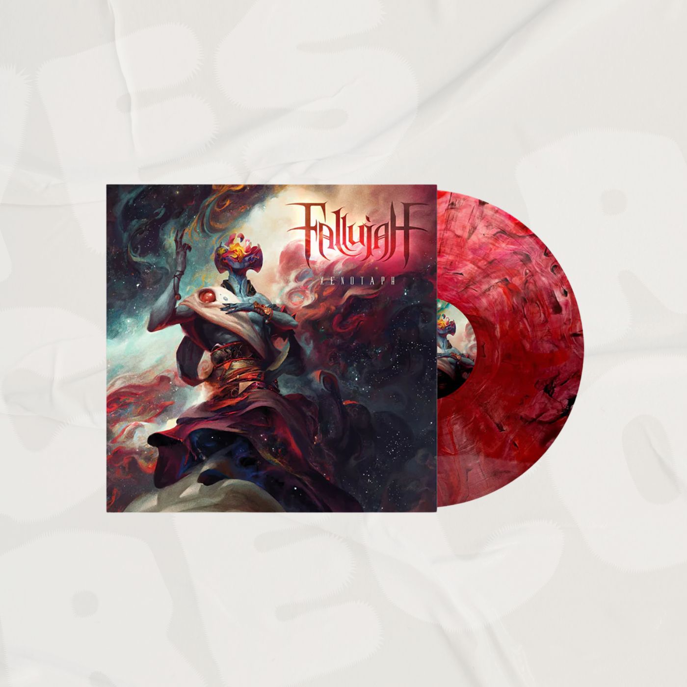 Xenotaph Red with Black Swirl LP