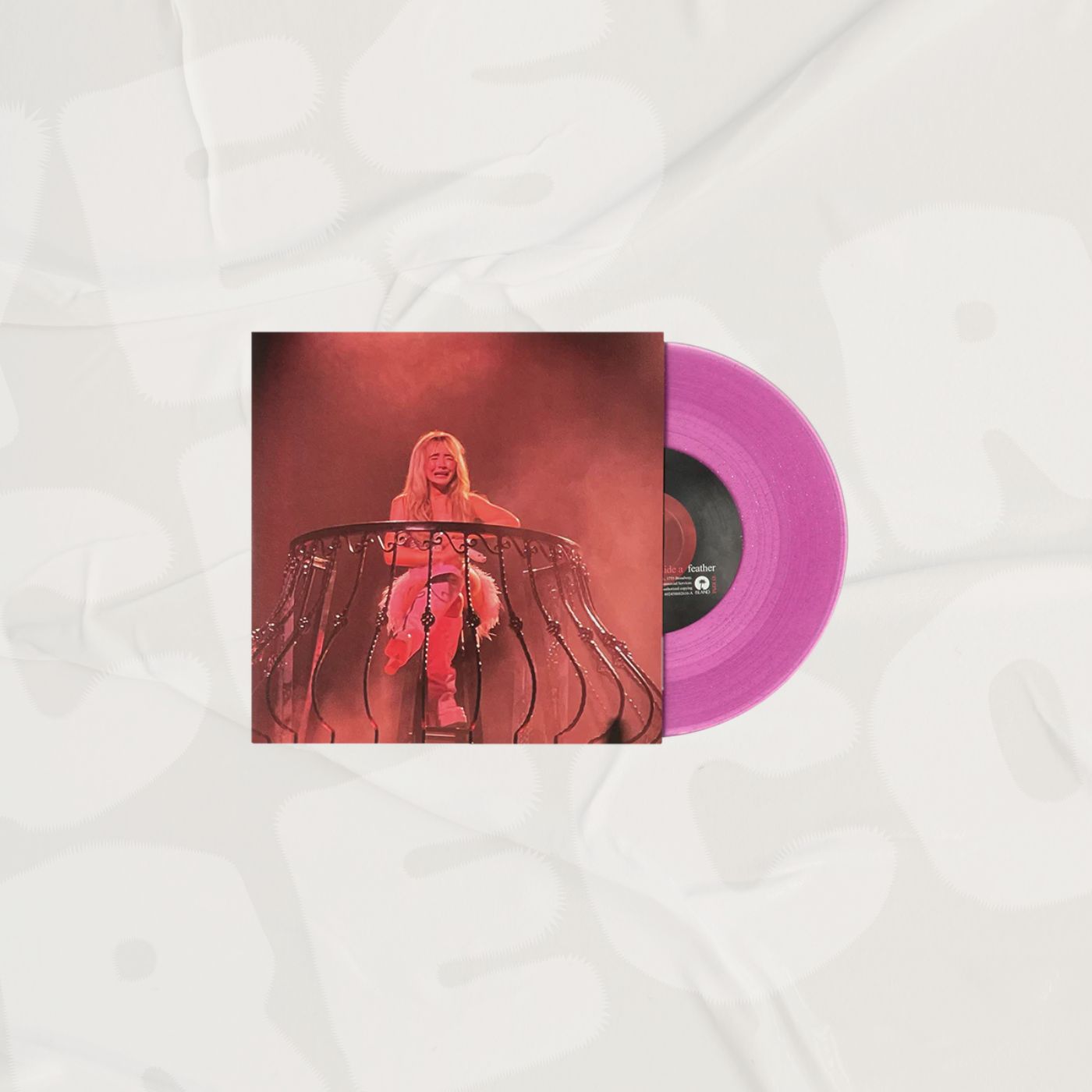 feather 7" Pink Glitter LP